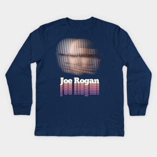 Joe Rogan / Trippy Typographic Tribute Design Kids Long Sleeve T-Shirt